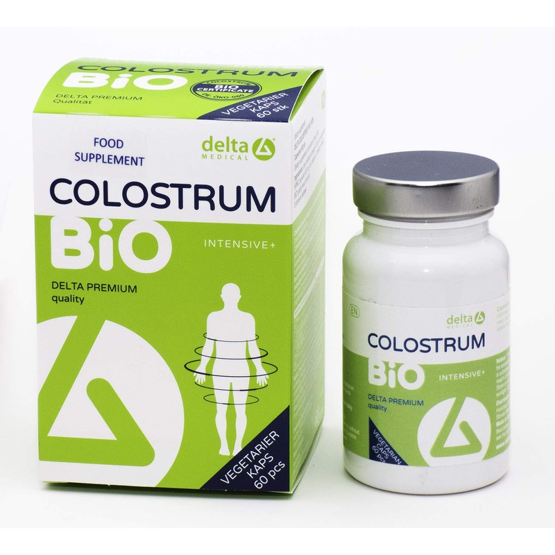 Delta Colostrum Capsules, 100% Organic Capsules, Dietary Supplement, Vegetarian Capsules,