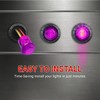 10 Pcs 3/4 Inch Mount Purple LED Clearance Marker Bullet