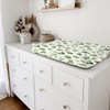 Watercolor Green Cactus Changing Pad Covers Cactus Leaves Unisex Diaper