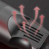 Mini Handheld Heat Gun Black Fast Heating Stainless Steel Outlet