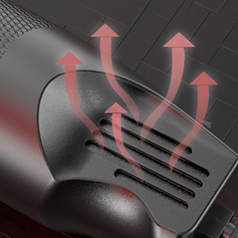 Mini Handheld Heat Gun Black Fast Heating Stainless Steel Outlet