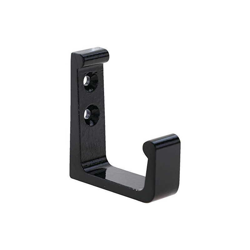 TRUSCO AH60-BK Aluminum L-Shaped Hook, 2.4 inches (60 mm), Black