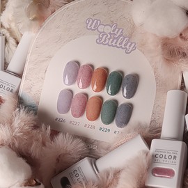 Thezel The Gel Woolly Bully 5 Piece Set Glitter Velvet Gel / 더젤 울리불리 5종 세트 글리터 벨벳젤