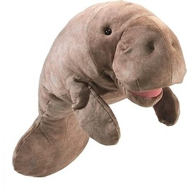 Folkmanis Manatee Hand Puppet,Gray
