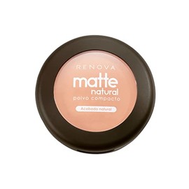 Renova Polvo Compacto Matte Natural, color Beige Natural, 10.5 g