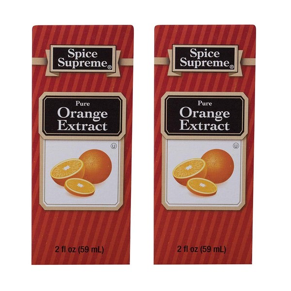 Spice Supreme Pure Orange Extract 2oz (Pack of 2)