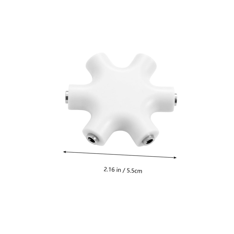 OSALADI 3pcs Way Audio Splitter Snowflake Design Headphone Adapter for
