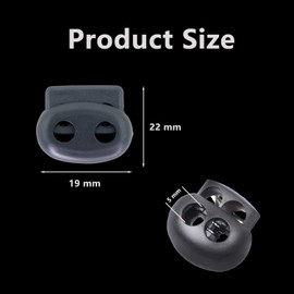 Toggles for Drawstrings 10 Pack Cord Locks Set, Dual-Holes Spring Drawstrings Cord Locks Set Double Holes Spring Toggle Loaded Plastic Round Cord Ends Stopper Fastener Oval Toggle Locks