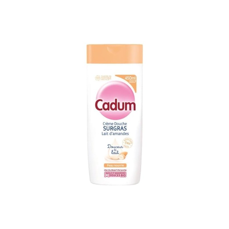 Cadum Shower Cream, Moisturising, Milk, 450 ml