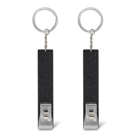 KALIONE 2 Packs Credit Card Puller, Debit Cards Grabber for Long Nails Cute Card Clip for Long Nails Portable Atm Cards Clip Keychain for Women Men