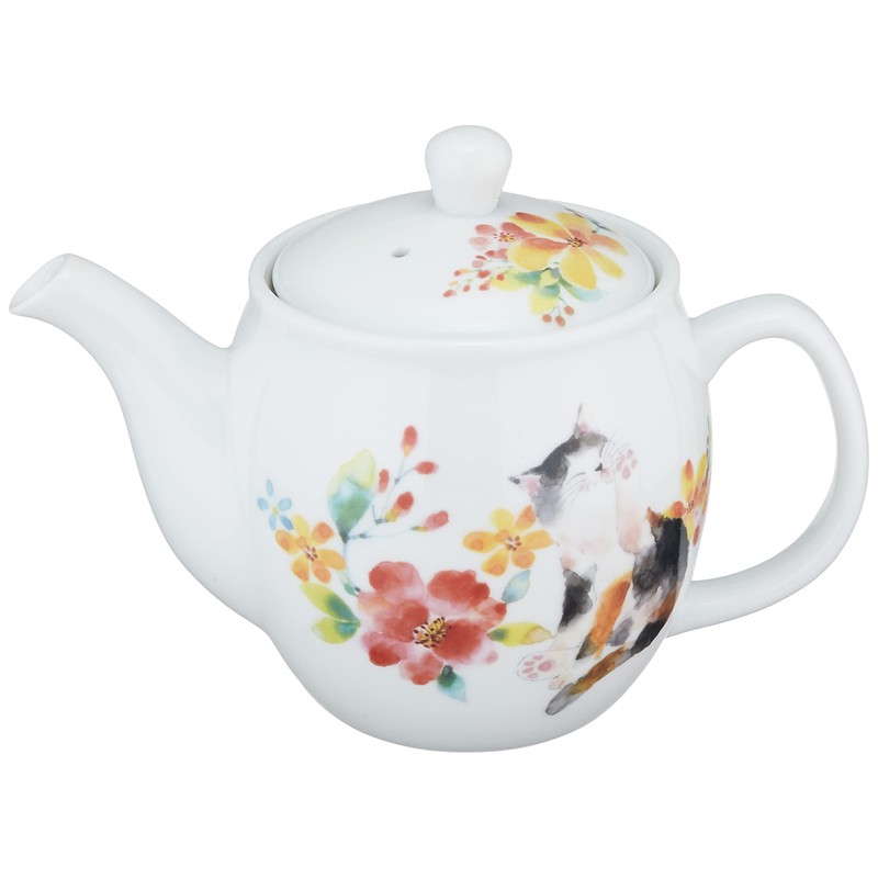 Ceramic Blue Teapot Blue/Red X 26.6 in X 14.5 in
