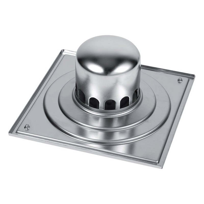 Fdit Square Floor Drain Stainless Steel Floor Drain Anti-Odor Bathroom
