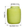 Wancetang Green Ceramic Vase, 7 Inch, Slanted Mouth