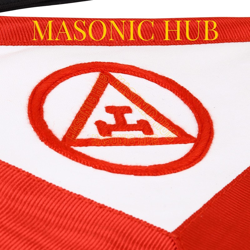 MASONIC HUB RAM APRON - Past High Priest 100% Lambskin