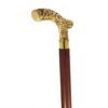 Brass Nautical Embossed Brass Handle Walking Stick