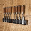 O'SKOOL Modular Chisel Storage Rack for Woodworking Workshop Tool Orghanization