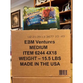Unique Wellness Wellness Absorbent Underwear #6244 MEDIUM, 5 ea. 18-count bags