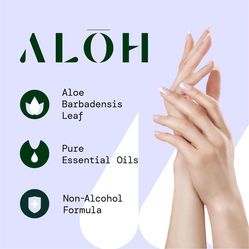 ALOH Peppermint Eucalyptus + Aloe Individually Wrapped Sanitizing Hand Wipes