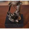 NBRANI261 Niagara Furniture, Bronze Cardinal on Marble Base, Bronze