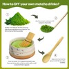 YIK TUNG 3er Matcha Set, Bambus-Teebesen, Chasen, Natural Bamboo Matcha