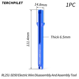TerchPilet Di2 E-Tube Plug Tool for Shimano 11-Speed SD50 Line, R6870, R8050, R9150 | Lightweight & Easy-to-Use Polymer Tool EW02 for Di2 Cable Installation & Removal(Not for 12-Speed Wires)