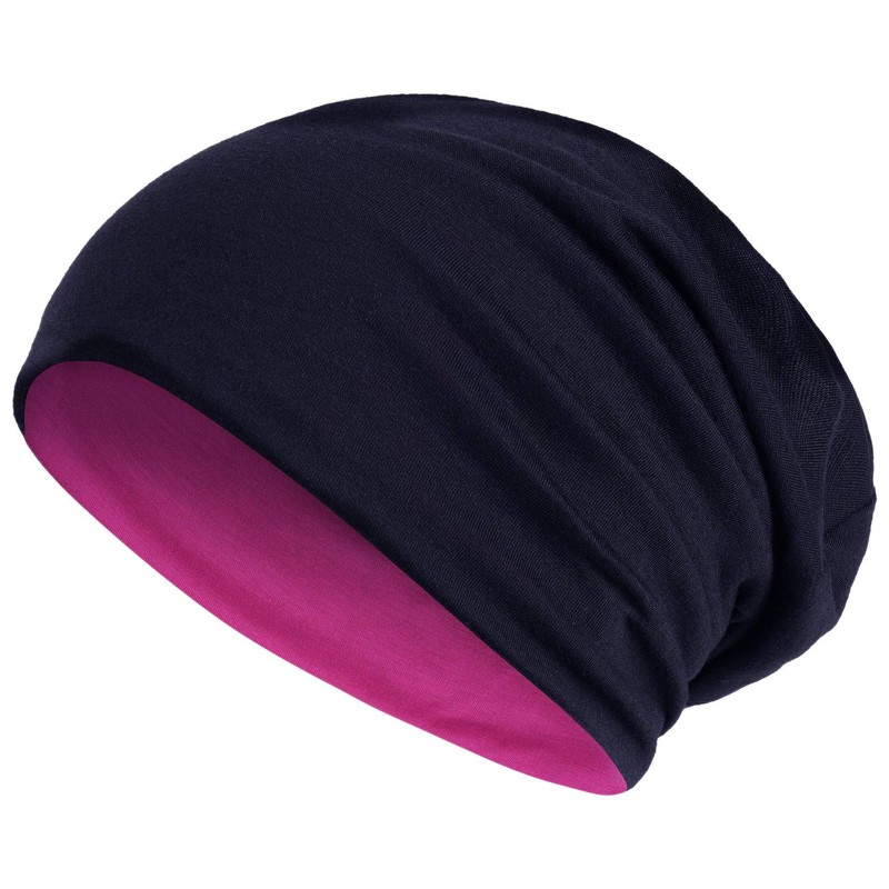Hatstar Long Slouchy Beanie, 2-in-1 Reversible Jersey Hat in 45