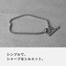 Lion Heart LH-1 Men's Chain Bracelet, Slim Design, Surgical Stainless Steel, Hypoallergenic, Pouch Included