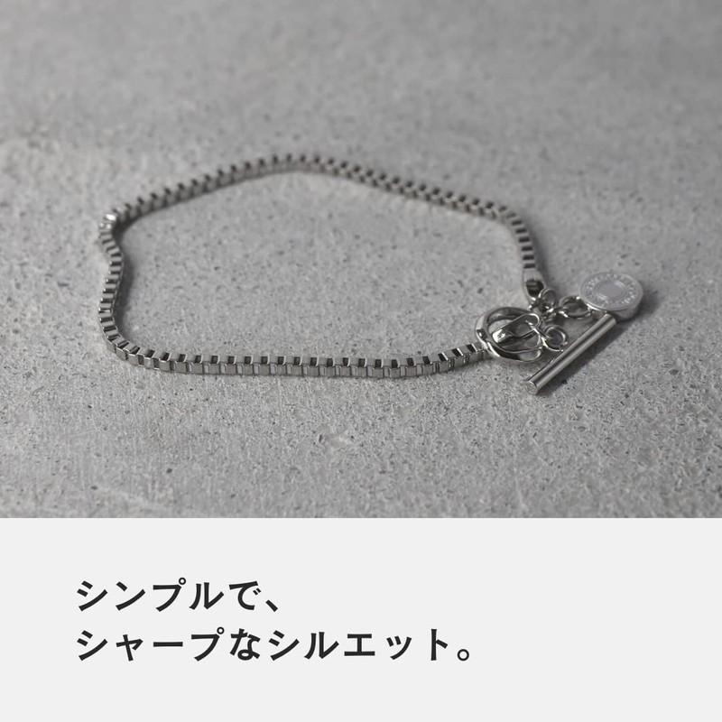 Lion Heart LH-1 Men's Chain Bracelet, Slim Design, Surgical Stainless