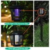 3 Pcs Solar Bug Zappers Outdoor Waterproof LED Solar Mosquito