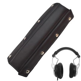 Black Soft Headband for Headphones, Headband Cover, Replacement Headpad Accessories for Studio Headphones, Faux Leather, Compatible with Beyerdynamic DT770, DT880, DT990 PRO, HS200 and HS400