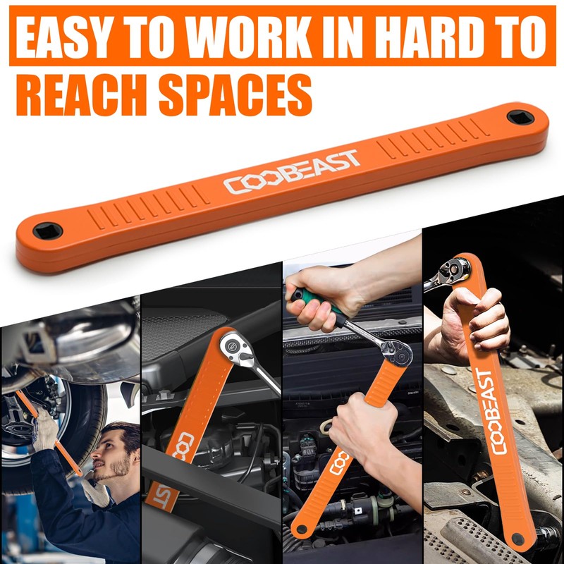 3/8" Offset Extension Wrench Impact Ready Socket Wrench Extender Tool