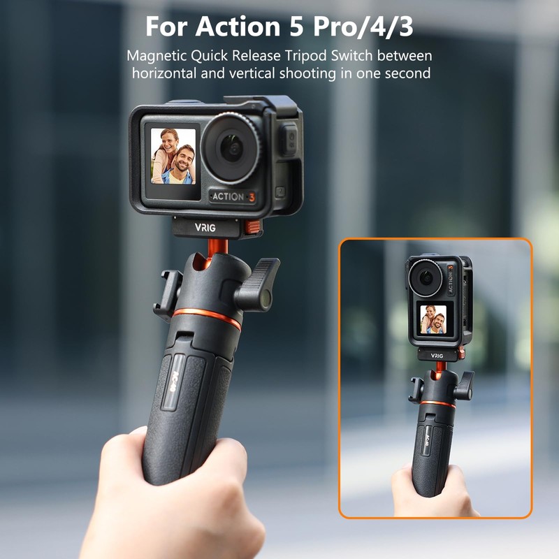 VRIG 54 cm Osmo Action Mini Extension Rod, Integrated Ball