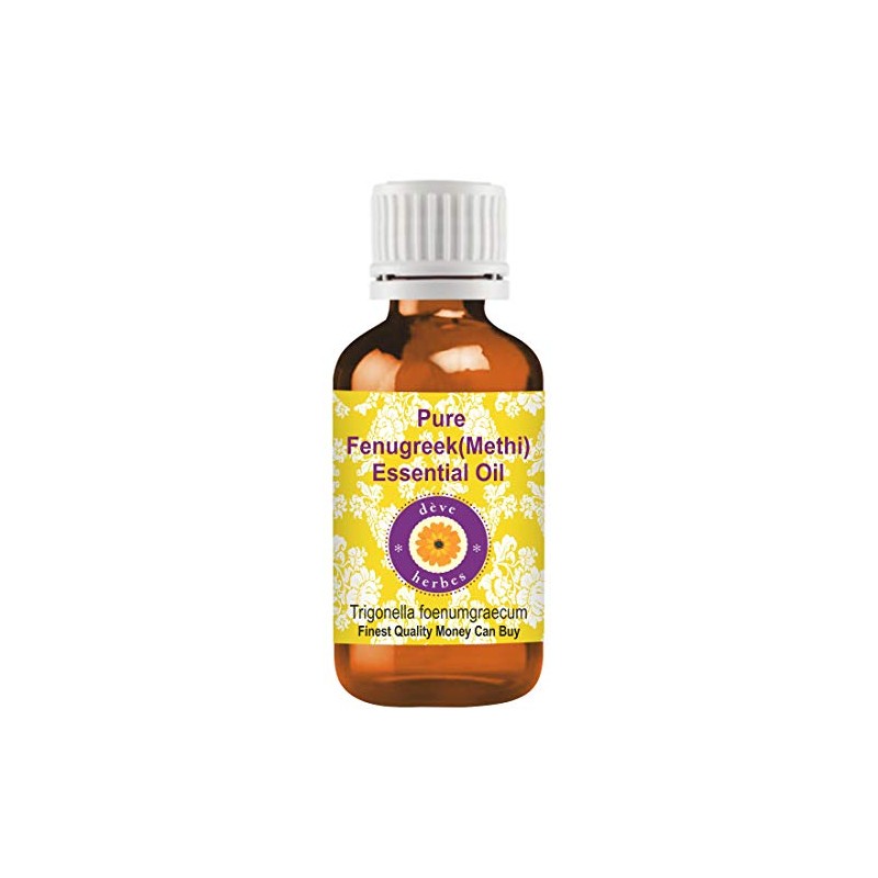 Deve Herbes Pure Fenugreek (Methi) Essential Oil (Trigonella Foenumgraecum) Steam
