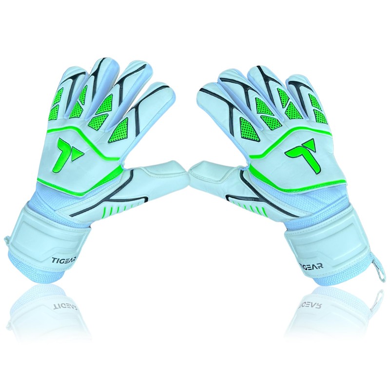 TIGEAR Vortex Series Goalkeeper Gloves (White, 7)
