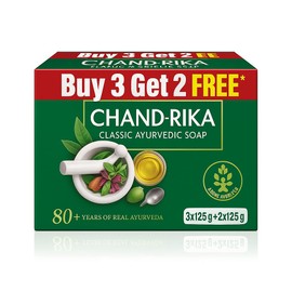 CHAND-RIKA Ayurvedic Soap Classic| Handmade Soap for Naturally Radiant Skin| For All Skin Types| 125g (Pack of 5)