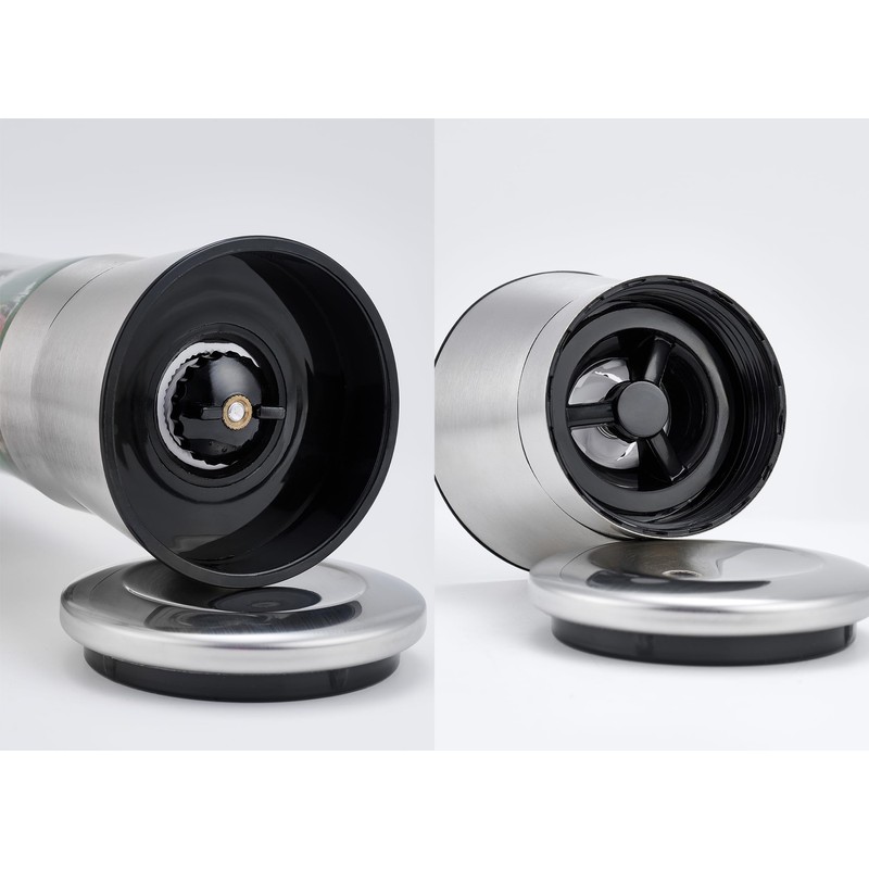 Pepper Grinder 2pcs Stainless Steel Refillable Salt and Pepper grinder