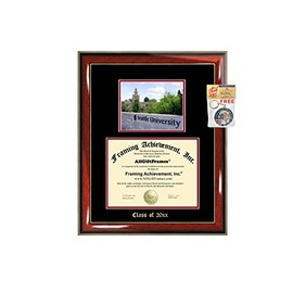 Diploma Frame Big Seattle University Graduation Gift Case Embossed Picture Frames Engraving Degree Graduate Bachelor Masters MBA PHD Doctorate School