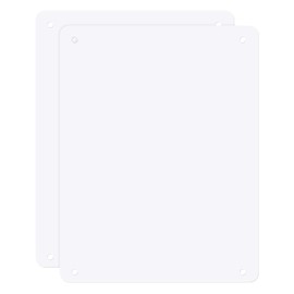 M METERXITY 2-Pack White Blank Metal Signs 11x14 Inch Sublimation Aluminum Plates Blank Signs Sublimation Photo Blank Custom Sign for Crafts/Yard/Garden/Outdoors/Indoor Thick 0.02 Inch
