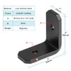 eoere 4 PCS 2" x 1" Heavy Duty Black Rafter