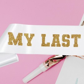 Decorit MY LAST RODEO Sash, Let's Go Girls Western Cowgirl Bachelorette Sash, Nashville Bride, Bride-to-Be Accessory, Country Theme Bridal Shower, Hoedown Engagement, Wedding Party Decor