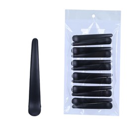 HSTWODE 12 or 24 Unisex Hair Clips, Hair Accessories, Women's Hair Clips, Hairdressing Clips (Matte Black) (12pcs 9.5cm)