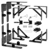 Fence Gate Kit Gate Hardware with Gate Latch for Wooden