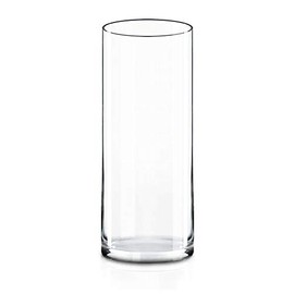CYS Excel Glass Cylinder Vase (H:14" D:5") | Multiple Size Choices Glass Flower Vase Centerpieces | Hurricane Floating Candle Holder Vase