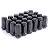 DCVAMOUS 24 PC 14x1.5 Lug Nuts Black 19mm Hex Compatible
