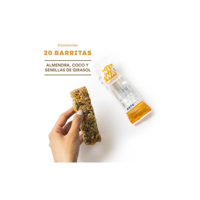 NÜWA 20 Pack Keto: Sabor Coco - Veganas - Snack