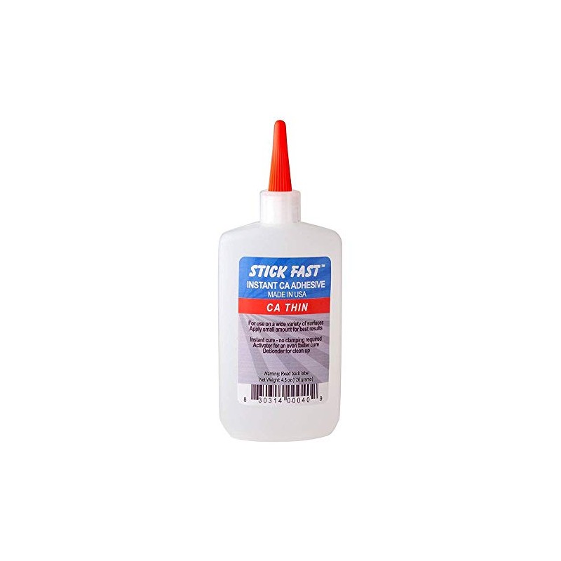 Stick Fast Cyanoacrylate Adhesives (CA) Glue Bottle, Multipurpose, Fast Bonding,