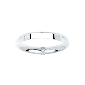 Diamore Women's Ring - 925 Sterling Silver-White Diamond - 0605140213 56 white