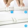 TOM TOOL Track wall mount brackets （3 pcs）, Aluminum Curtain