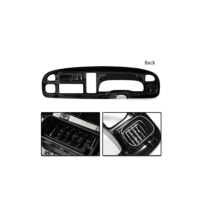 PIT66 Dash Board Bezel Cover Compatible with 1998-2002 Dodge Ram