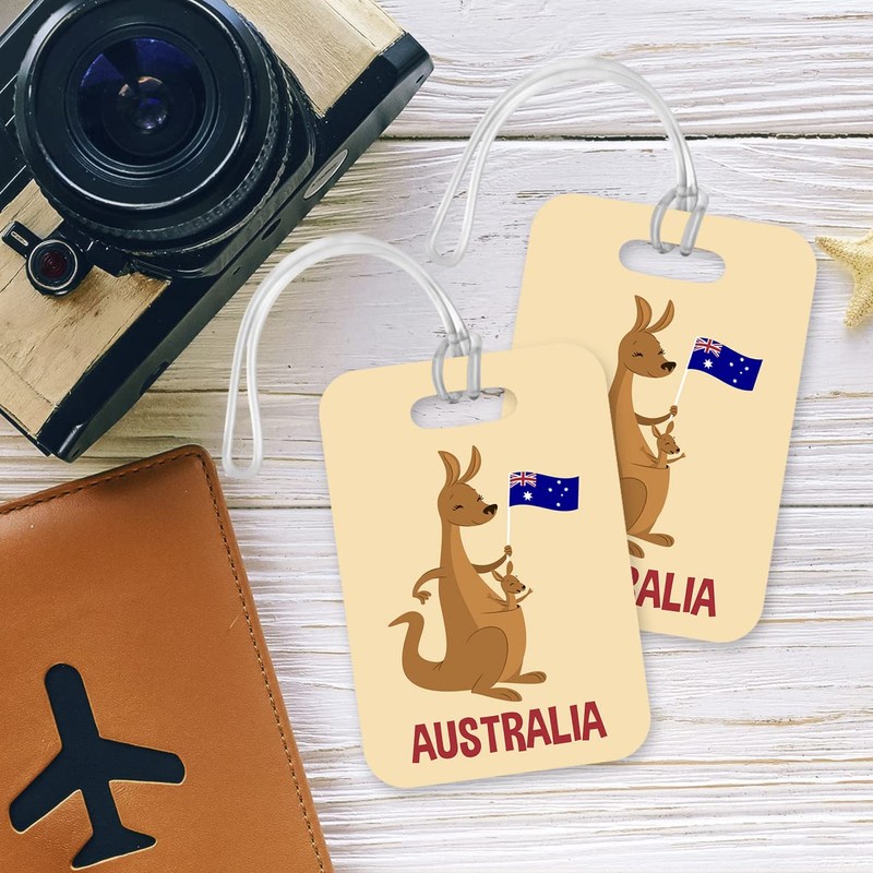 LT006 Australia (Kangaroo) Novelty Funny Unique Designer Gift Glossy Plastic